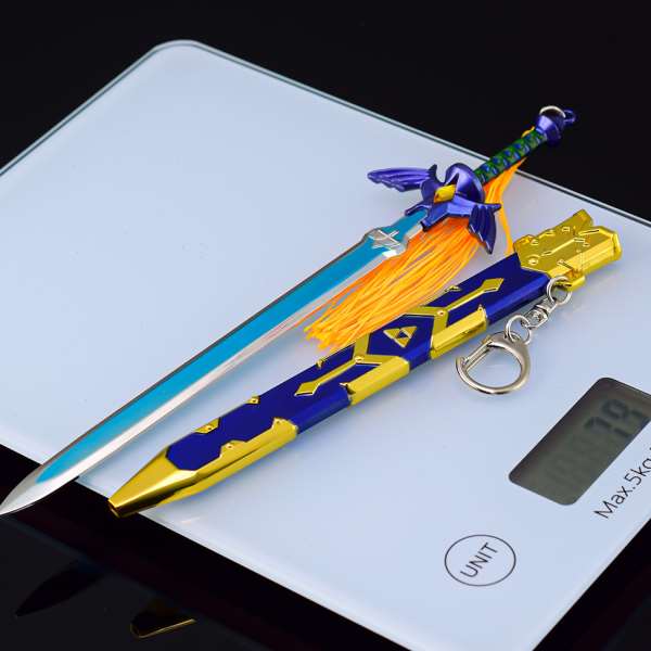 塞尔达传说王国之泪林克大师剑最终试炼版武器模型带鞘22CM兵器