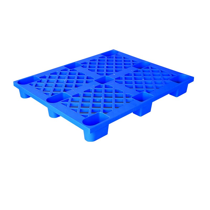 加厚九脚塑料卡板 物流叉车周G转塑胶 托盘塑料防潮板