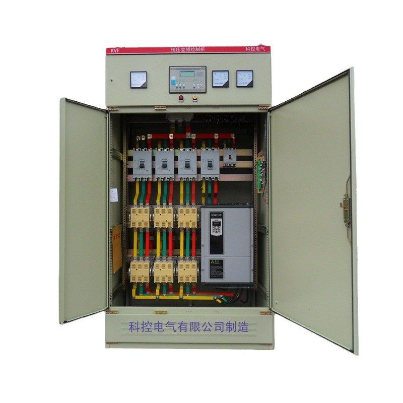 浙江乐清柳市 PLC可编程控制柜 一拖三全自动变频水W泵控制柜厂家