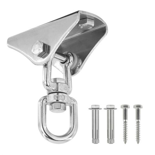 304不锈钢秋千固定吊钩 旋w转承重挂钩 吊椅固定扣 五金吊床配件