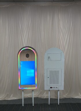 厂家镜子照相亭 mirror photoC booth 跨境魔镜拍照机镜面派对