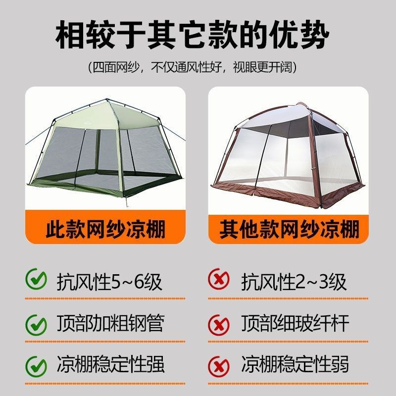 户外精致露营网纱凉棚遮阳u帐篷天幕公园野餐烧烤防雨防晒抗风防,户外/登山/野营/旅行用品,天幕,淘宝优惠券,粉丝福利购,淘宝优惠卷