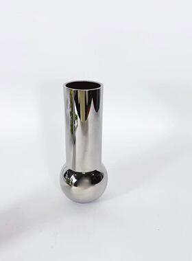 现代简约玻璃花瓶摆件居家样板间客厅茶几玄关柜银色餐厅插花花器