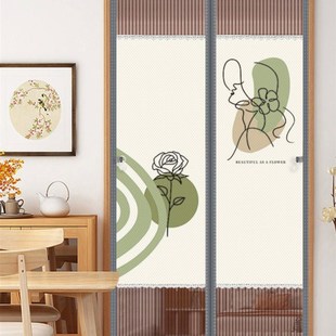 防蚊磁性门帘2024新款 免打孔家用隔断 金钢纱门C帘纱窗魔术贴夏季