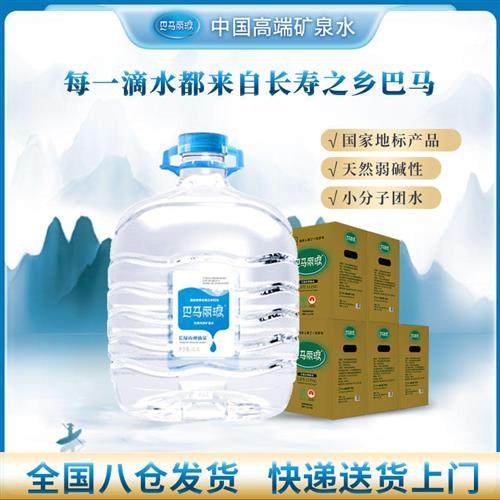巴马丽琅神仙泉11.3Lx1瓶x5箱一次性大桶装巴马天然矿泉水整箱