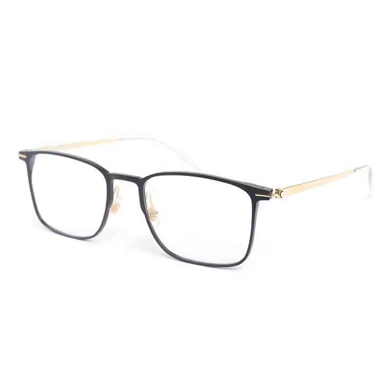 MB0193O纯钛超轻商务个性方框眼镜架女防蓝光近视光学眼镜框男潮