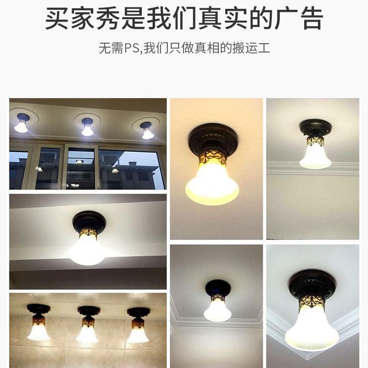 式玄关灯单头走廊过道古阳台入户门美厅家7装房门口复阳光小吸顶