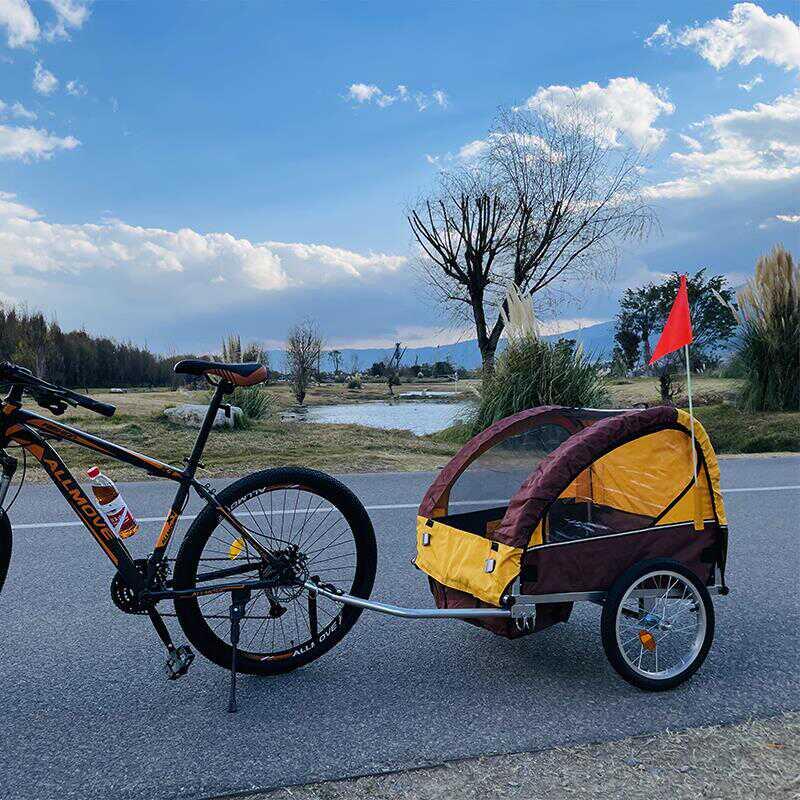 自行车推车后挂式户外骑行露营装备亲子儿童单车登山车拉货行李车