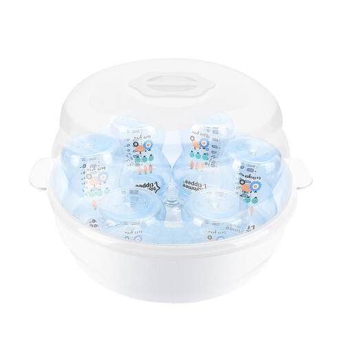 婴儿奶瓶收纳箱盒宝宝奶瓶消毒容器奶嘴餐具杀菌消毒微波炉奶瓶盒