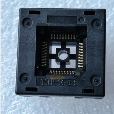 TQFP64-0.5下压式芯片老化座烧录座封装转换插座QFP64测试编程IC