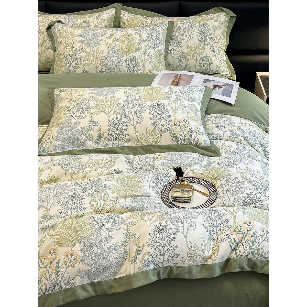 高端加厚磨毛丨秋冬四件套80支全棉纯棉床单被套美式保暖床上用品