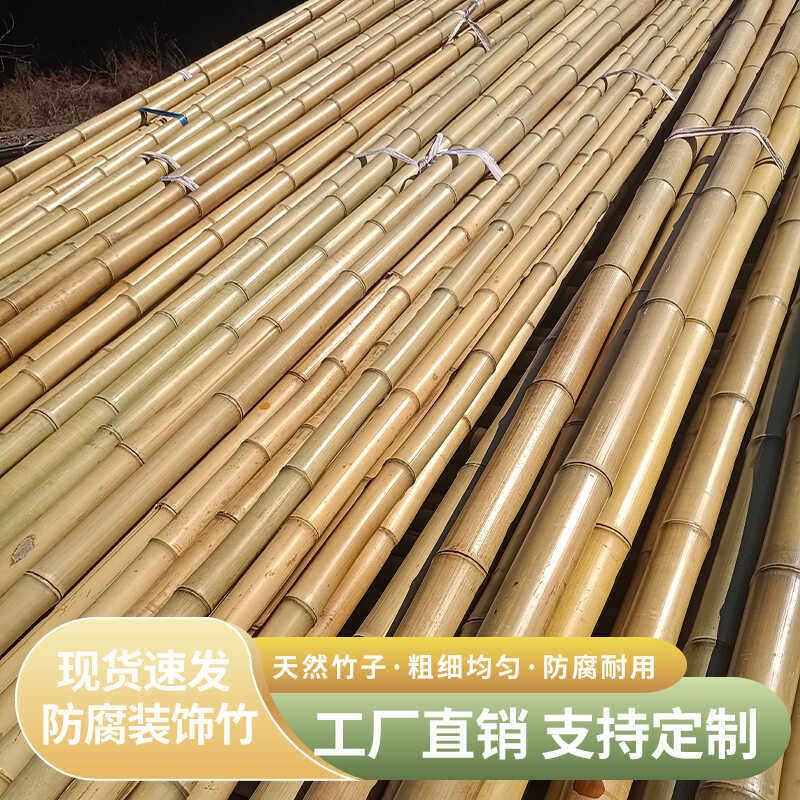 搭架竹竿防腐装修竹子室内悬吊式天花板白竹搭架摆摊展示精品竹定