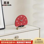 WOZOOM屋准玄关时钟摆件家居客厅电视柜创意钟表桌面摆台式 装 饰品