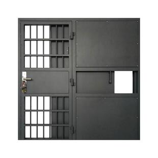 厂家直销监室门手动双层看守所羁押室定制栅栏门围墙平移电动AB门