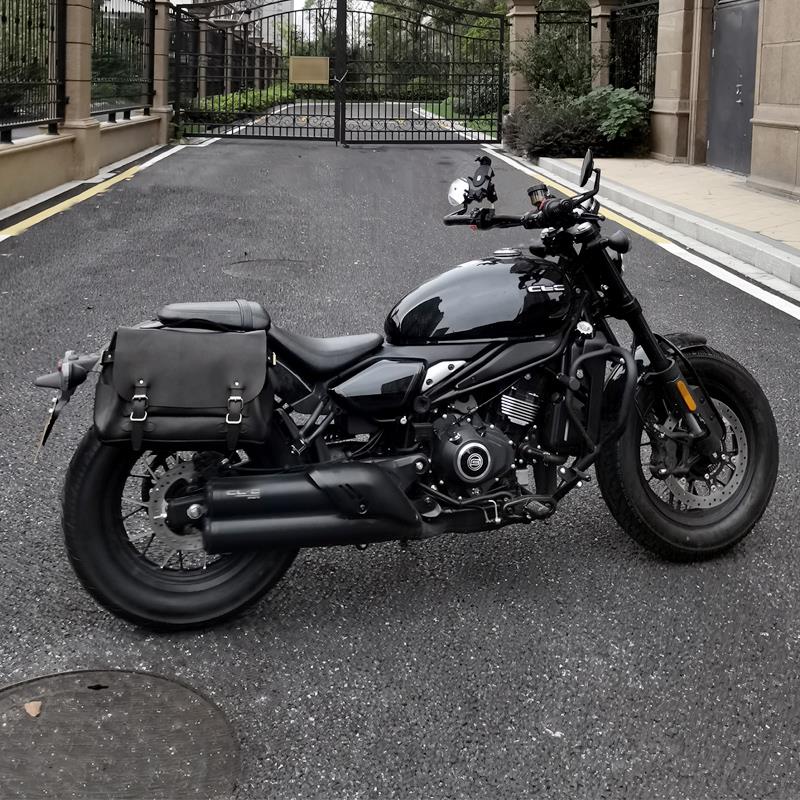 适用春风450CLC机车边包挂包改装件工具包尾包覆古车载邉盖包