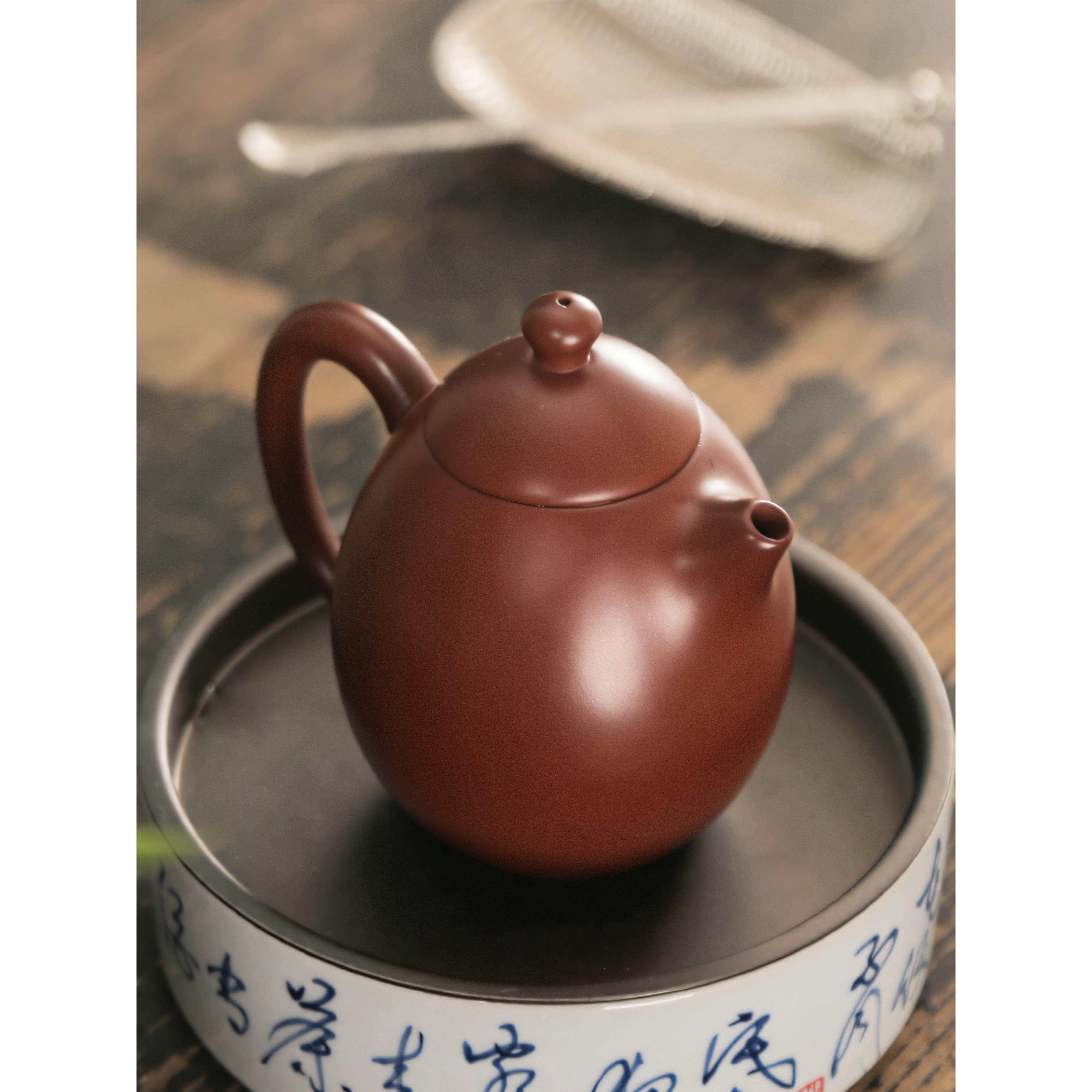 吴承志紫砂壶半手工家用茶壶原矿红土大红袍龙蛋壶精美礼盒茶壶,餐饮具,茶壶,淘宝优惠券,粉丝福利购,淘宝优惠卷