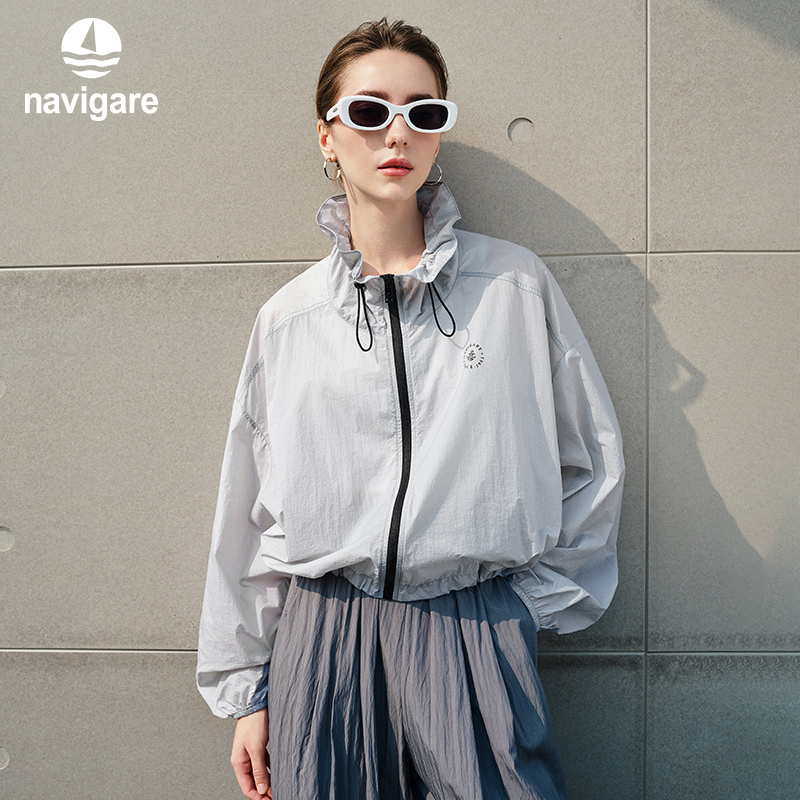 Navigare薄款宽松防晒服