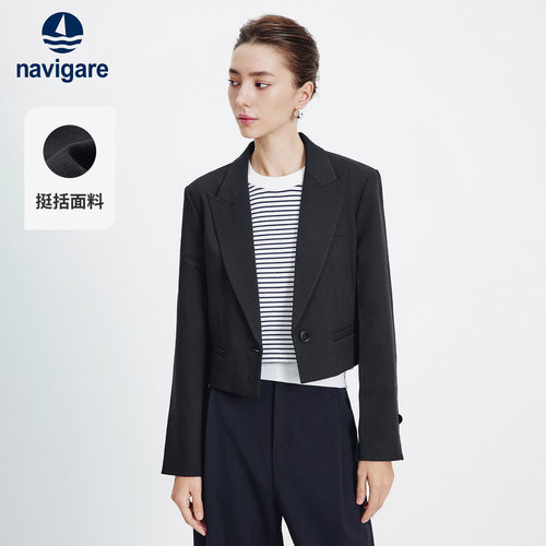 Navigare短款宽松小西装