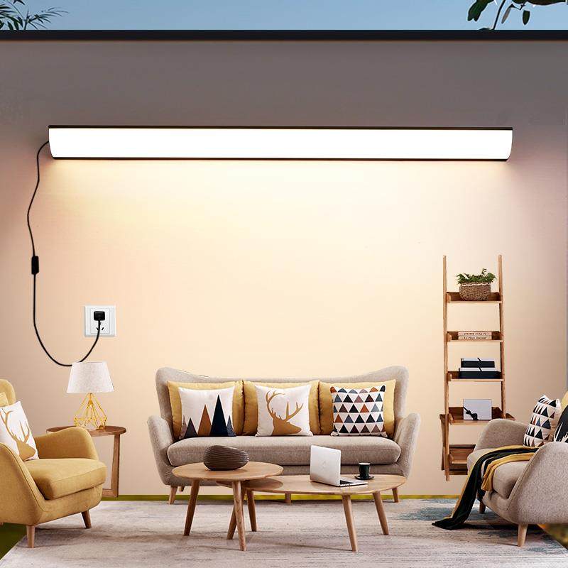 长条客厅卧室饭厅挂墙插电式壁灯门前灯led墙角灯温室户外壁灯