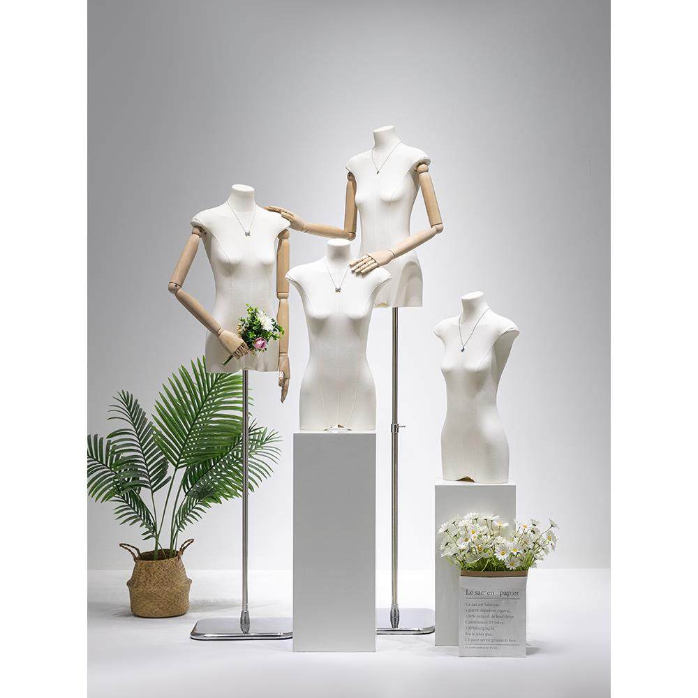 韩版扁身模特道具女装人偶扁平胸半身橱窗人台衣服装店展示架全身