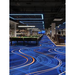 台球厅地毯专用满铺桌球室球房全整铺台球室定制印花阻燃防火隔音