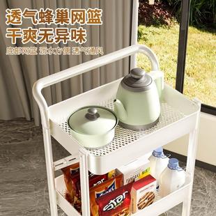 折叠小推车置物架落地厨房多层移动零食架子浴室卫生间收纳储物架