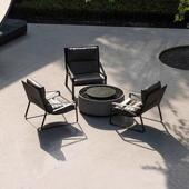 户外沙发庭院别墅花园露天阳台休闲不锈钢沙发组合防水家具