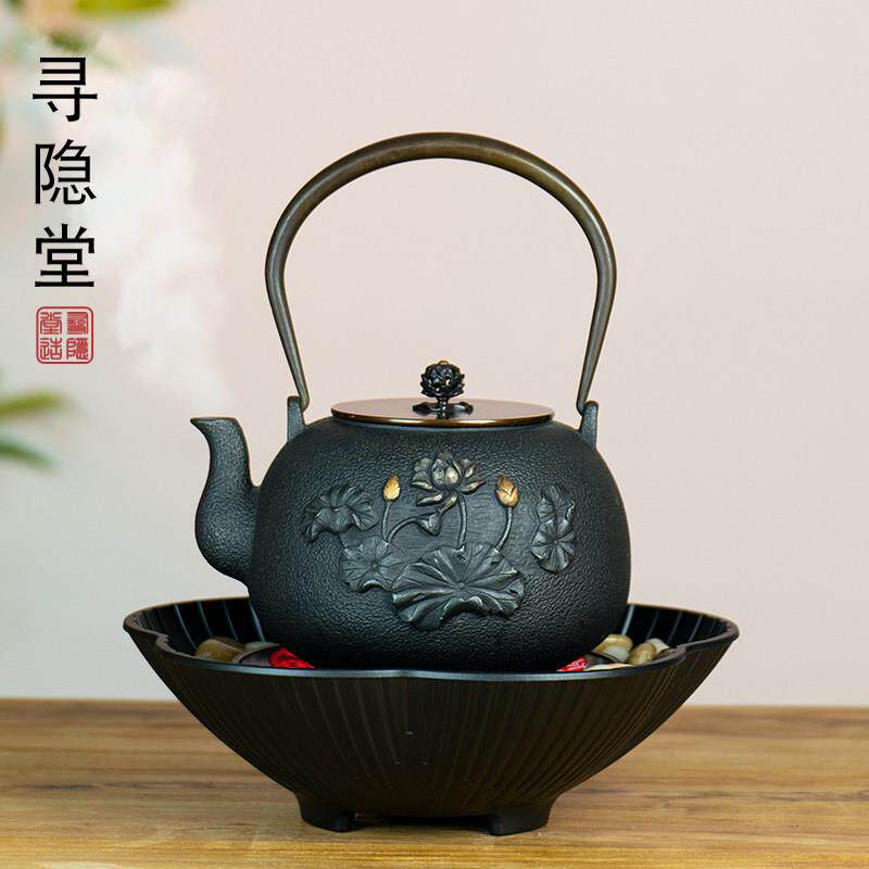 铁壶铸铁泡茶烧水煮茶壶手工无涂层生铁壶静音复古电陶炉煮茶专用