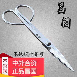 昌国不锈钢叶芽剪修枝剪刀插花剪小枝叶剪整枝剪盆景制作工具朱记