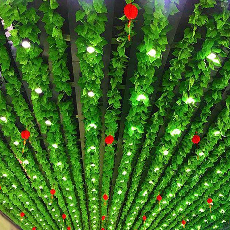 模拟室内楼梯扶手装饰藤蔓植物葡萄绿叶缠绕拉花管阻塞天花板装饰,鲜花速递/花卉仿真/绿植园艺,仿真绿植,淘宝优惠券,粉丝福利购,淘宝优惠卷