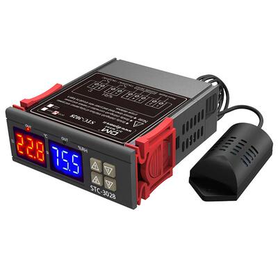 STC-3028智能数显温湿度控制器 温湿度控制两用 大棚孵化恒湿 0.1