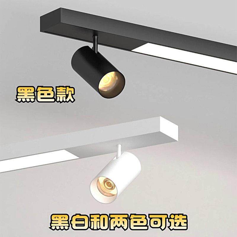 吊灯店铺商用led长条灯展厅服装店射灯商超市健身房条形办公灯