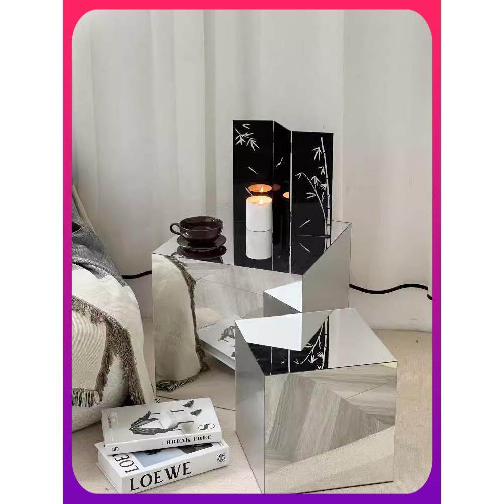 镜面亚克力方形展示台中岛台橱窗底座摆件装饰架摄影道具边几定制,商业/办公家具,中岛/流水台,淘宝优惠券,粉丝福利购,淘宝优惠卷