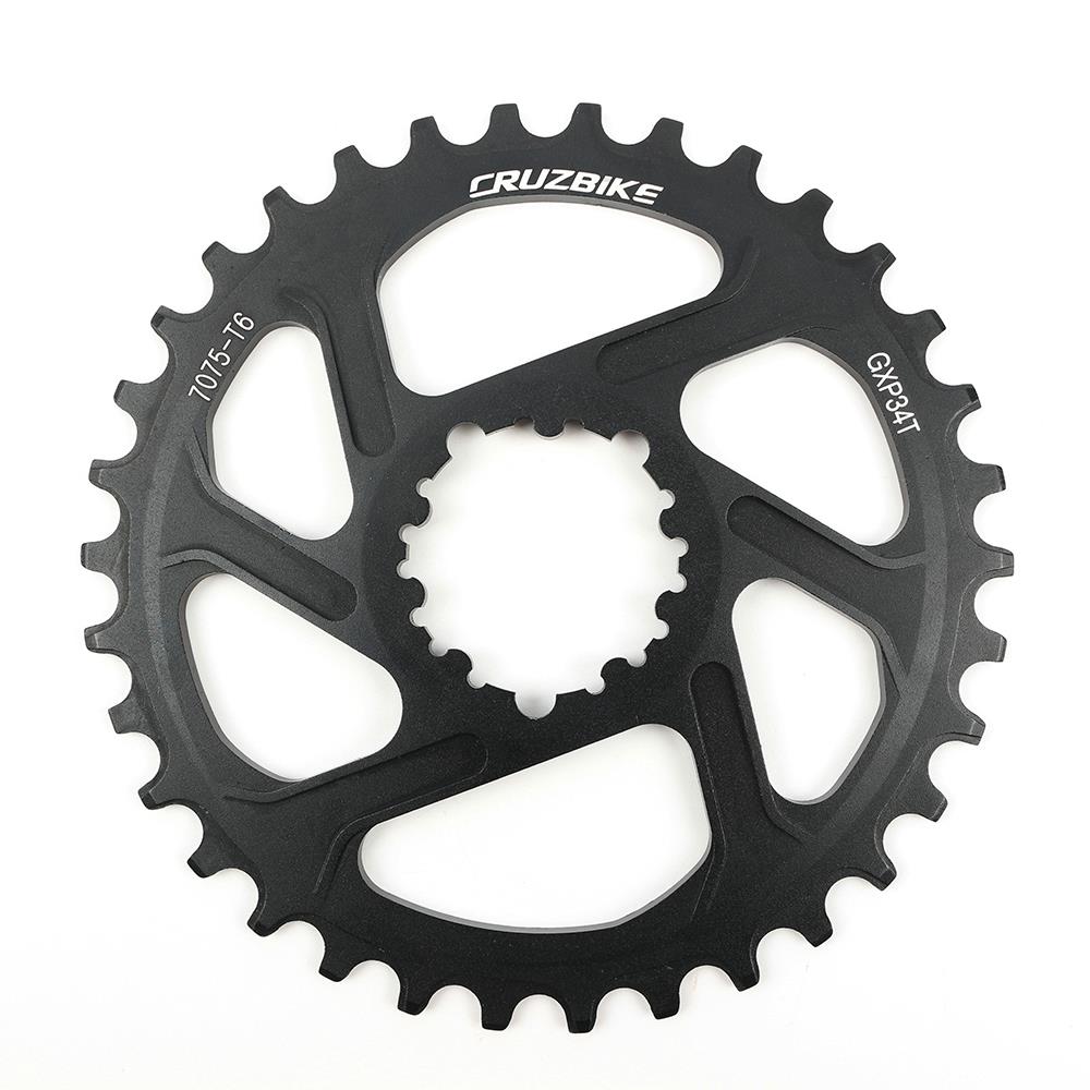 登山自行车大齿盘 直装正负齿碟片GXP单盘3度30T/32T/34T/36T/38T