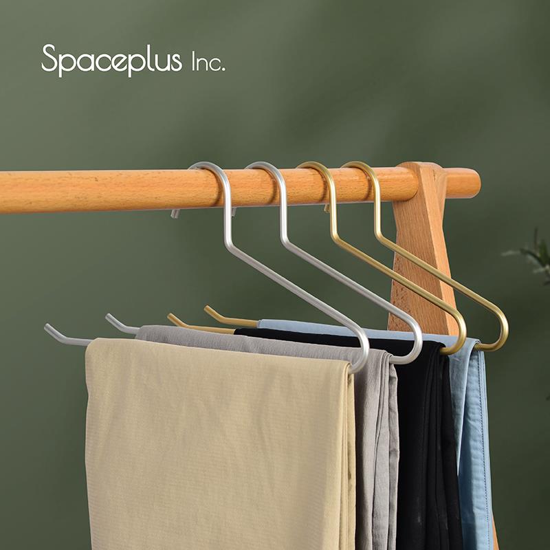 铝合金鹅型裤架家用无痕裤夹加粗衣架多功能裤子收纳神器裤衣挂架