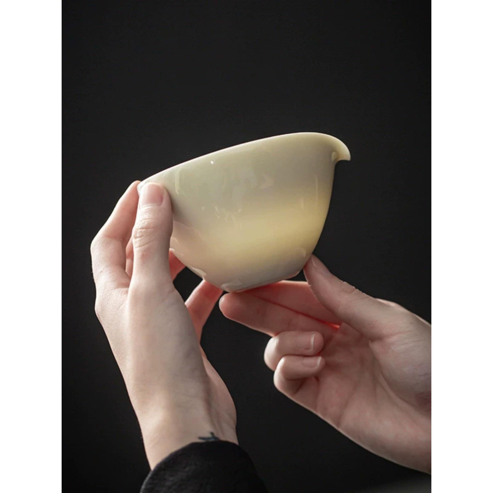 草木灰釉公道杯功夫茶具茶海陶瓷茶海覆古分茶器