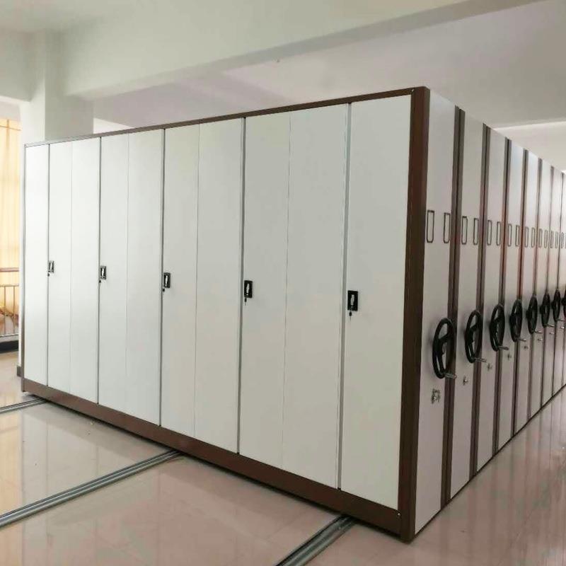 手摇EDB道档案室密轨密集架智能电动档案集柜移存储办动公文件柜