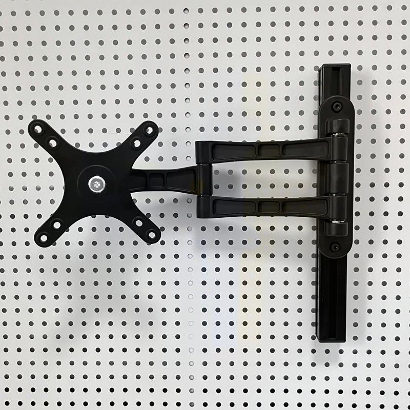 洞洞板显示器支架电脑萤幕壁挂支架洞洞板书架配件免打孔增高