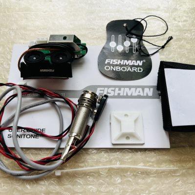 国产fishman渔夫内置齿轮GT2木吉他拾音器电箱免开孔民谣古典通用