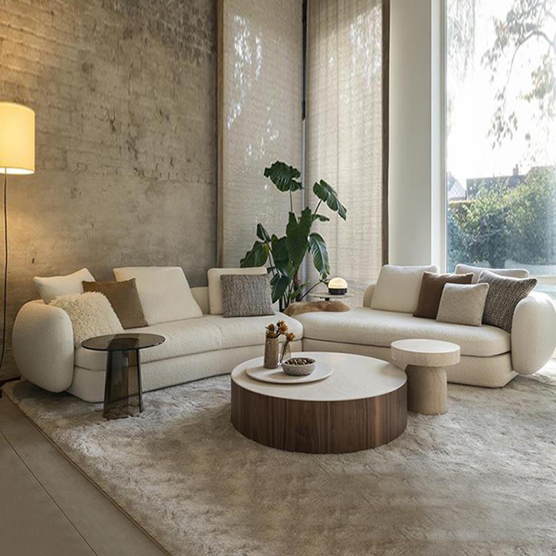 意大利Poliform圣日耳曼布艺沙发现代简约转角意式大户型客厅沙发