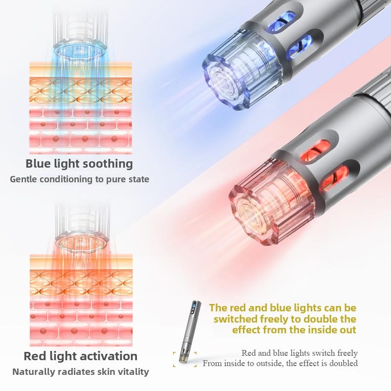 第六代出液水光电动微针仪器祛痘纳米微晶水光针自打中胚层导入仪