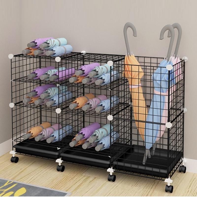 雨伞架教室班级落地放伞的神器带轮子沥水桶家用商用可移动置物架