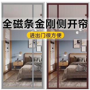 纱门帘子 防盗门防蚊门帘夏天卧室防蚊子全磁条磁性自吸门纱帘夏季