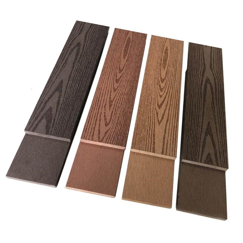 塑木板庭院薄板装饰围栏墙板栅栏板实心木纹花箱板户外椅凳条防水