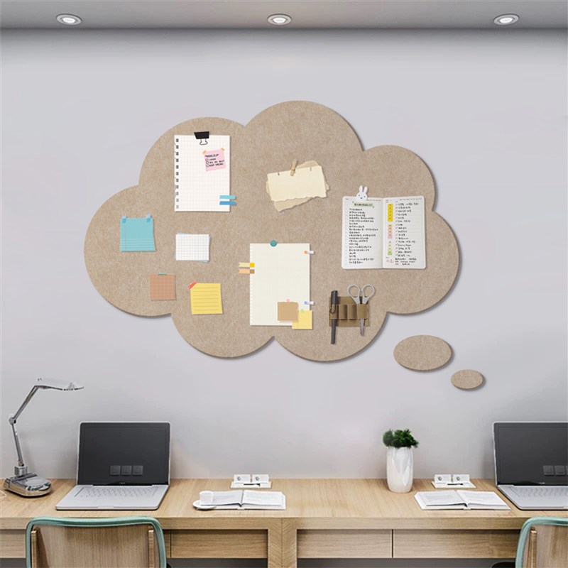 毛毡板墙贴照片墙免打孔留言板对话框挂装饰遮瑕不伤墙墙贴