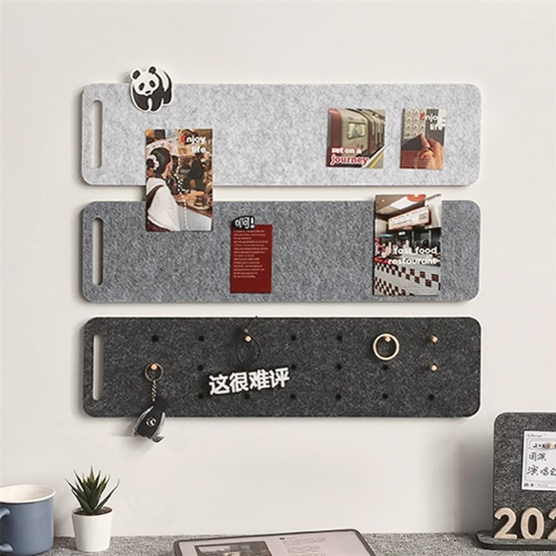 置物架毛毡墙组合挂钩软木板免打孔留言板展示板墙贴幼儿园照片