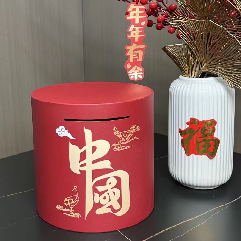 国潮风存钱罐招财成人艺术摆件客厅装饰品乔迁新居家用防摔不可取