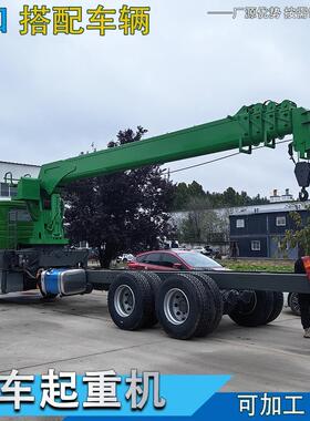 重汽豪沃汽车随车吊出口中亚10吨液压伸缩吊臂随车起重机生产厂家