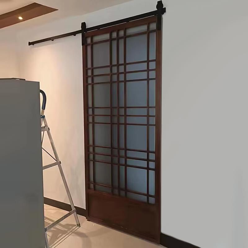 谷仓门吊轨推拉门定制单扇厨房幽灵隐形门移门实木门日式格子门
