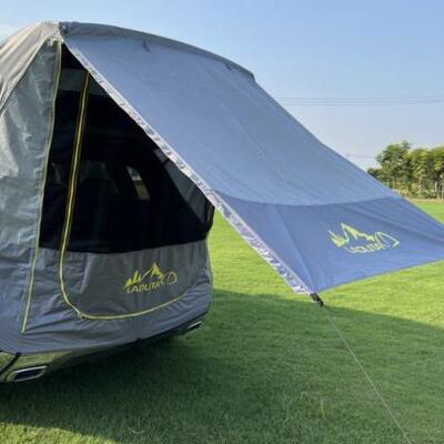 汽车SUV自驾游车载车顶车尾后备箱帐篷简易升级版防雨户外野露营